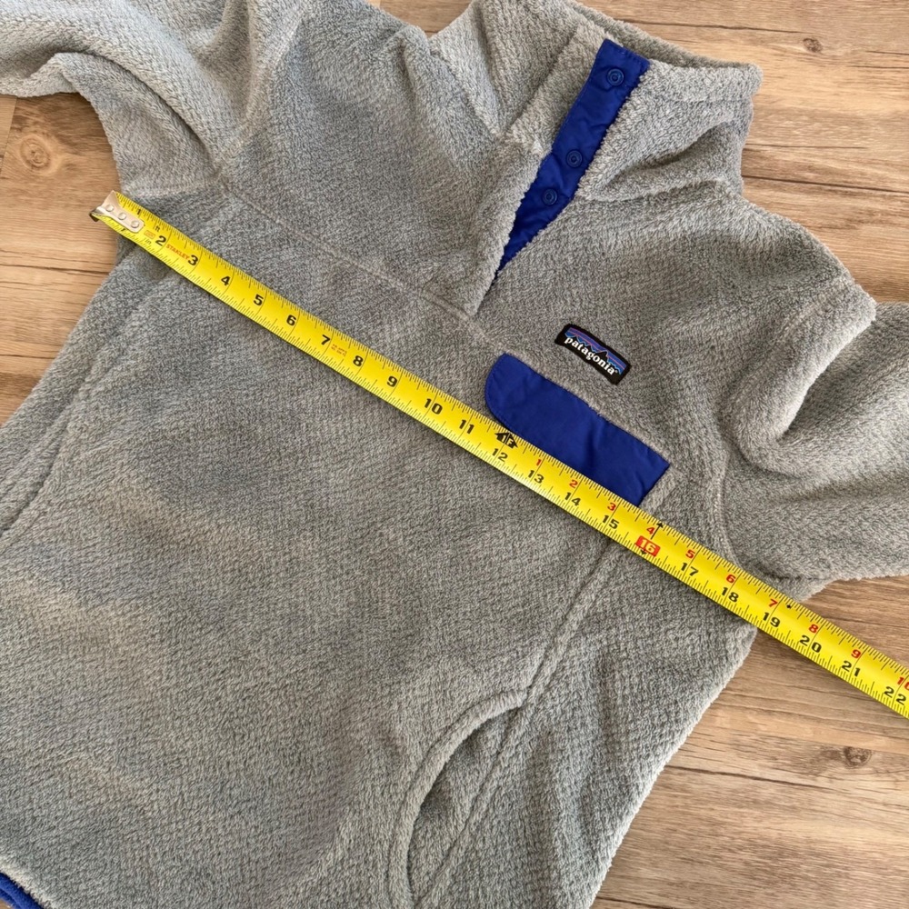 Patagonia Women's Medium Gray Fleece Snap-Neck Pullover Jacket Outdoor - Picture 6 of 9